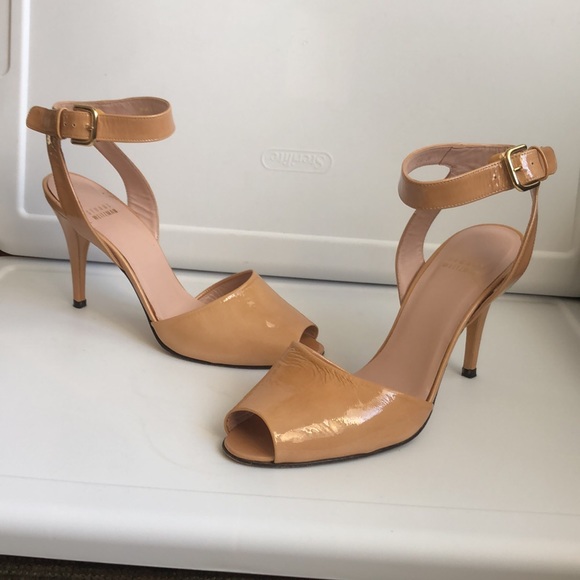Stuart Weitzman UNIQUE!!! GORGEOUS! Patent leather ankle strap heels - Picture 3 of 8